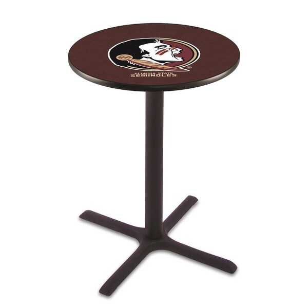 42" Blk Wrinkle Florida State (Head) Pub Table